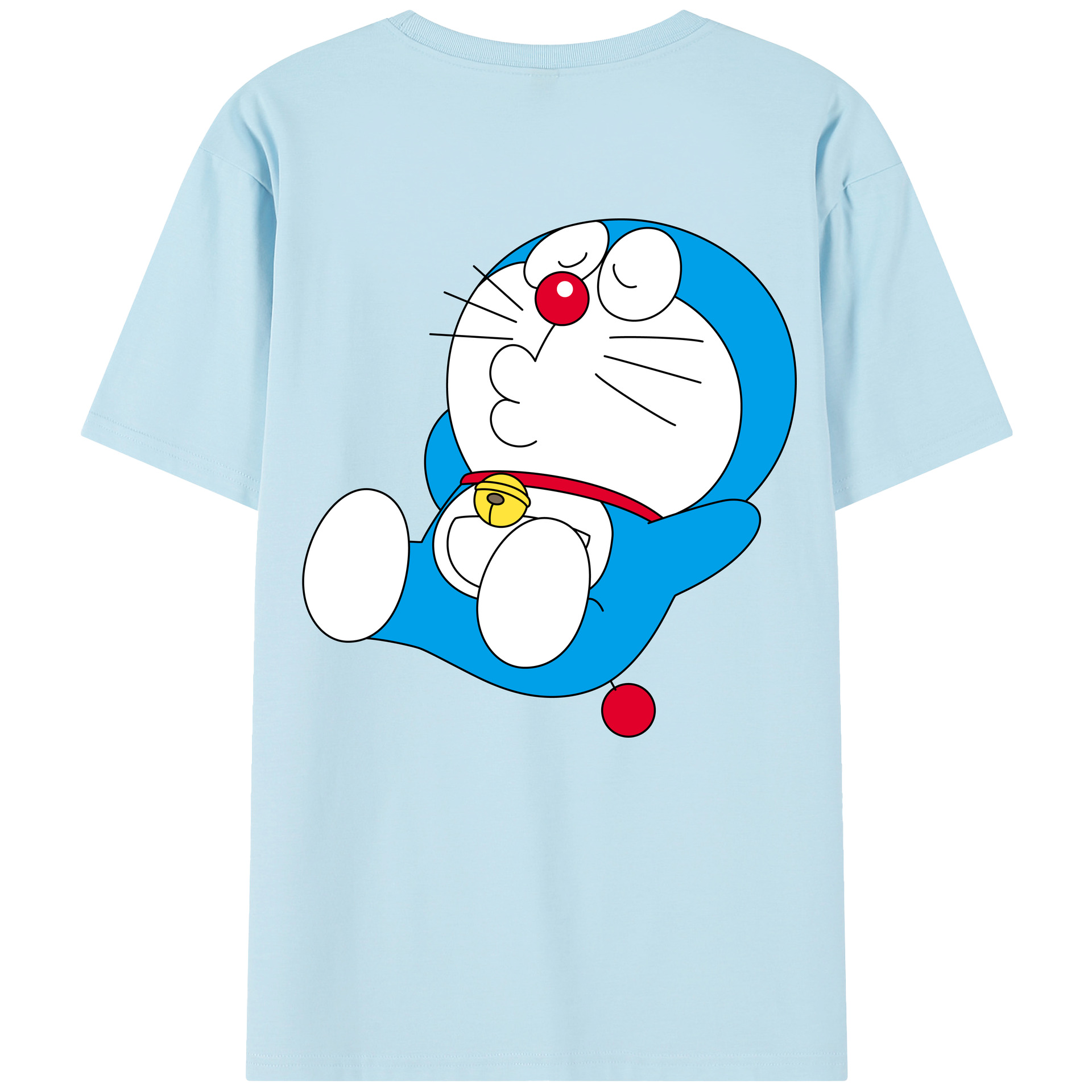 （画像用） ドラえもん Doraemon 綿100％半袖Tシャツ（背面プリント）